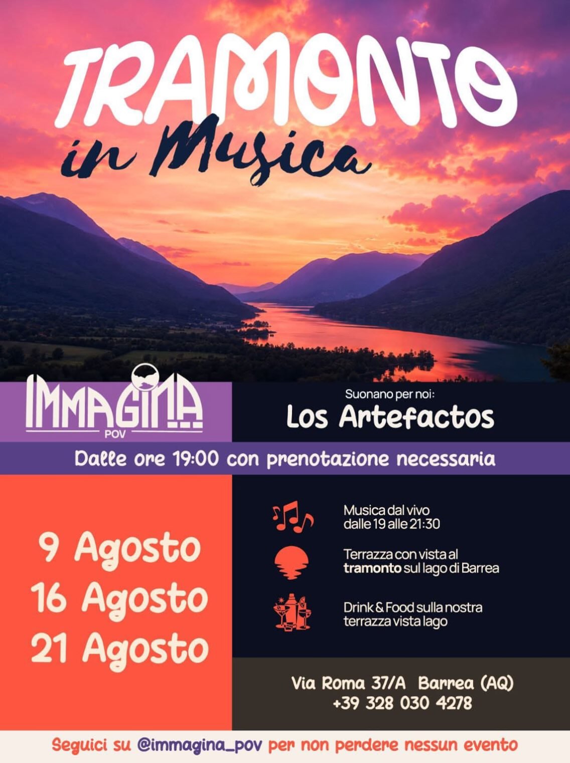 Tramonto in Musica – Immagina Restaurant